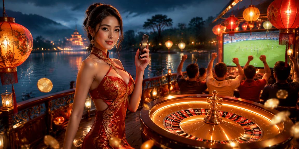 Không gian roulette phong cách đèn lồng Hội An – trải nghiệm casino có kiểm soát