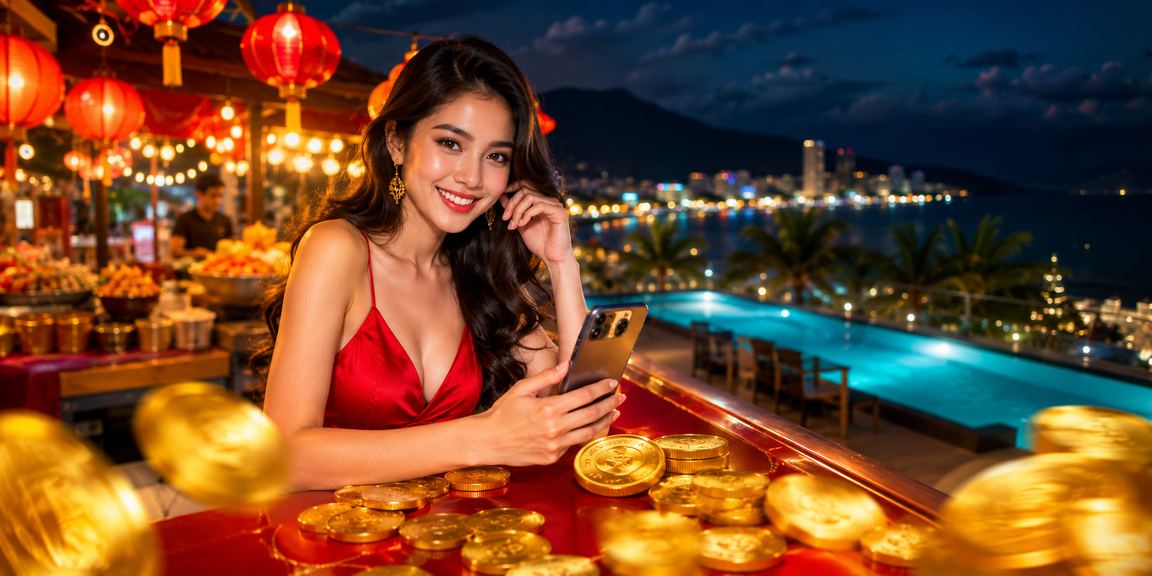 Chơi cá cược casino viva88 tại chợ đêm Nha Trang buổi tối